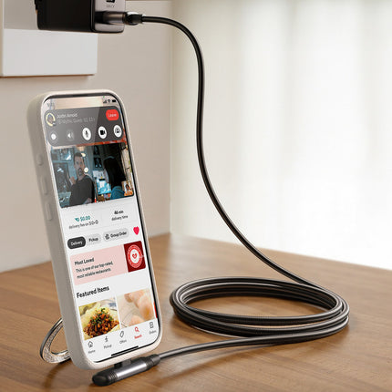 JOYROOM Angled USB-A USB-C 3A cable 1.2m - black – image 5