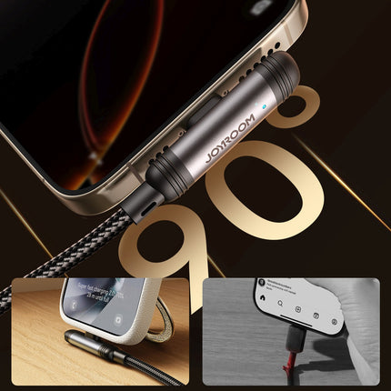 JOYROOM Angled USB-A iPhone Lightning 3A cable 1.2m - black – image 4