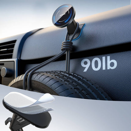 JOYROOM Inductive car charger for a phone on a MagSafe grid - black – image 5