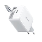 JOYROOM GaN wall charger with retractable USB-C cable 67W - white