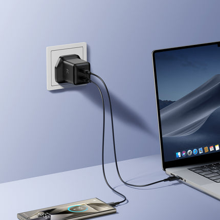 JOYROOM Wall charger with UK USB-C plug 45W - black – image 6