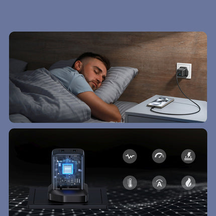 JOYROOM Wall charger with UK USB-C plug 45W - black – image 7