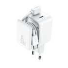 JOYROOM GaN network charger with cable organizer 45W - white