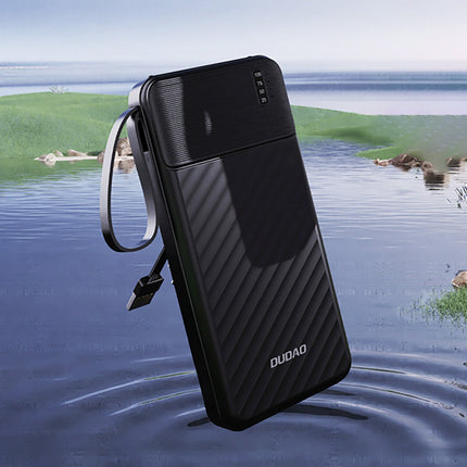 DUDAO Powerbank K11 10000mAh with built-in cables - black – image 5