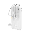 DUDAO Powerbank K11 10000mAh with built-in cables - white
