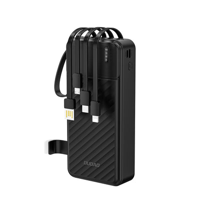 DUDAO Powerbank K11 Pro 20000mAh with built-in cables - black