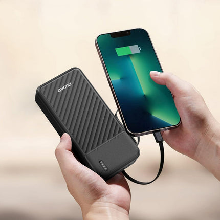 DUDAO Powerbank K11 Pro 20000mAh with built-in cables - black – image 2