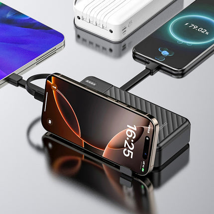 DUDAO Powerbank K11 Pro 20000mAh with built-in cables - black – image 6
