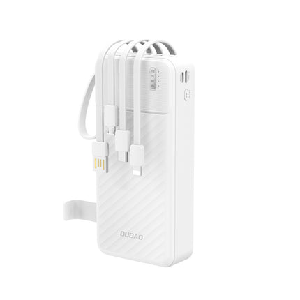 DUDAO Powerbank K11 Pro 20000mAh with built-in cables - white