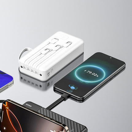 DUDAO Powerbank K11 Pro 20000mAh with built-in cables - white – image 2
