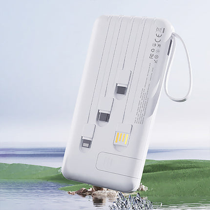 DUDAO Powerbank K11 Pro 20000mAh with built-in cables - white – image 3