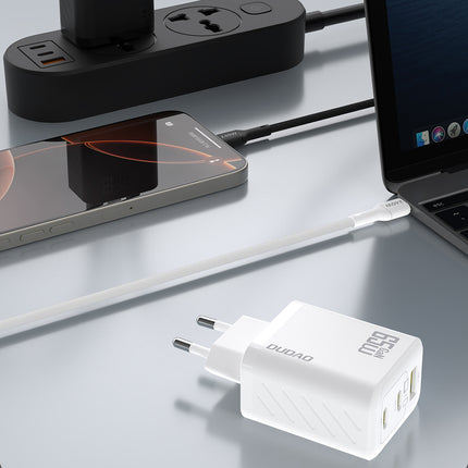 DUDAO GaN network charger with USB-C cable 1m 65W - white – image 4