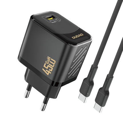 DUDAO GaN wall charger with USB-C cable 1m 65W - black – image 8