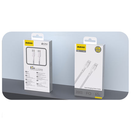 DUDAO USB-C cable 65W 1m - white – image 2