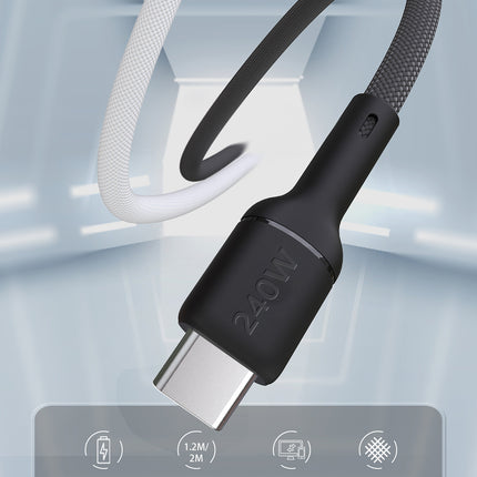 DUDAO USB-C PD cable 240W 1.2m - black – image 3