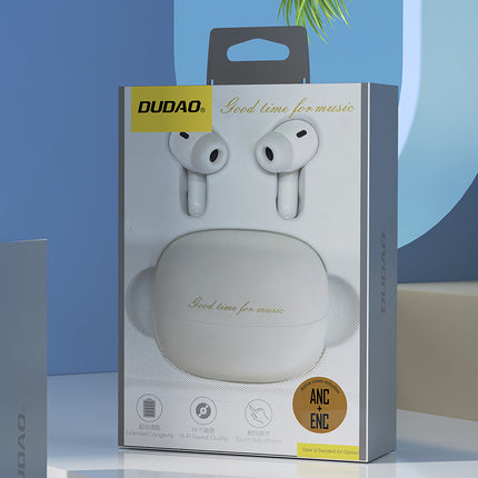 DUDAO U21 TWS ANC ENC Bluetooth wireless headphones - white – image 8