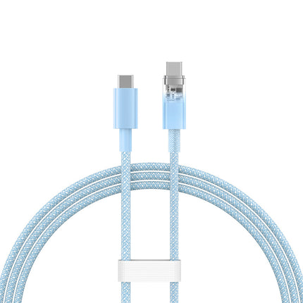 BASEUS Explorer cable with USB-C temperature sensor 100W 1m - blue – image 2