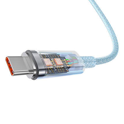 BASEUS Explorer cable with USB-C temperature sensor 100W 1m - blue – image 5