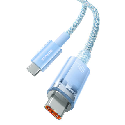 BASEUS Explorer cable with USB-C temperature sensor 100W 1m - blue – image 6