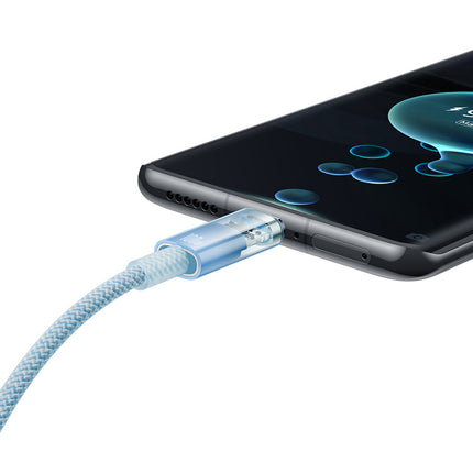 BASEUS Explorer cable with USB-C temperature sensor 100W 1m - blue – image 7