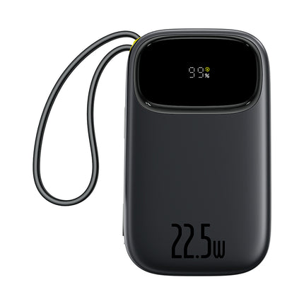 BASEUS Powerbank 10000mAh 22.5W with display with USB-C iPhone Lightning cables - black – image 8