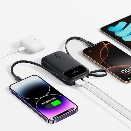 BASEUS Powerbank 10000mAh 22.5W with display with USB-C iPhone Lightning cables - black – image 11