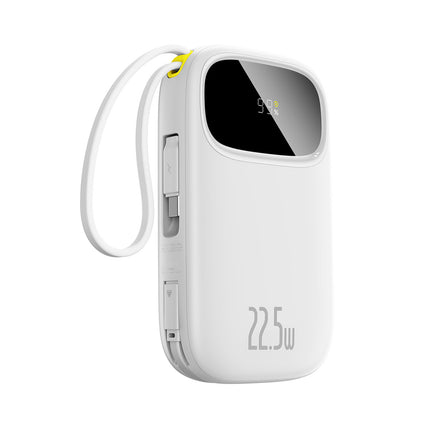 BASEUS Powerbank 20000mAh 22.5W with display with USB-C iPhone Lightning cables - white – image 2
