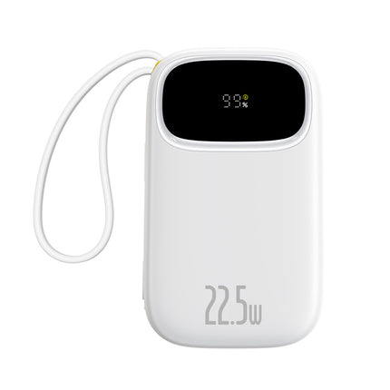 BASEUS Powerbank 20000mAh 22.5W with display with USB-C iPhone Lightning cables - white – image 3