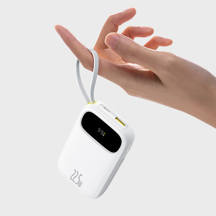 BASEUS Powerbank 20000mAh 22.5W with display with USB-C iPhone Lightning cables - white – image 9