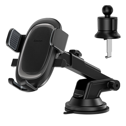 BASEUS Clamp car holder for 5.4-7.2'' phone with suction cup and grille hook