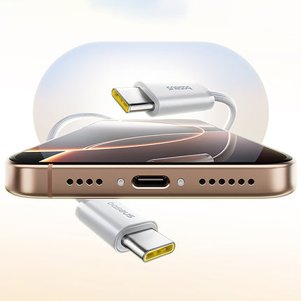 BASEUS Braided magnetic cable USB-C 100W 1m - white – image 5