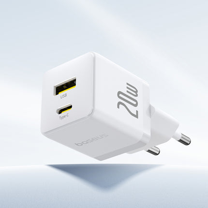 BASEUS Palm 20W USB-C USB-A wall charger - white – image 5