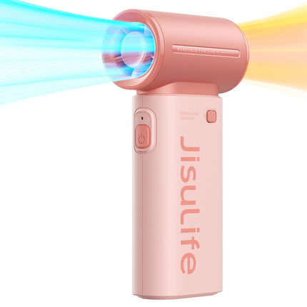 Jisulife Mini blower fan portable fan USB-C 5000mAh - pink – image 2