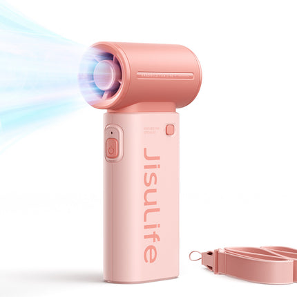 Jisulife Mini blower fan portable fan USB-C 5000mAh - pink – image 5