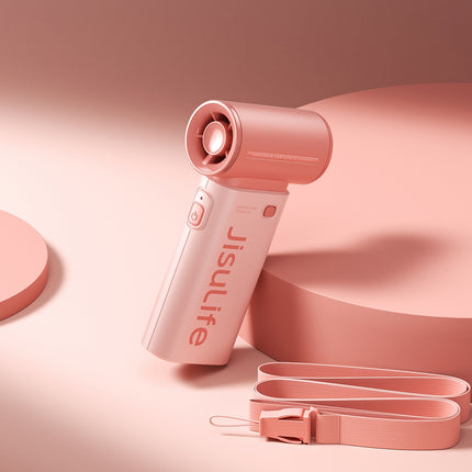 Jisulife Mini blower fan portable fan USB-C 5000mAh - pink – image 8