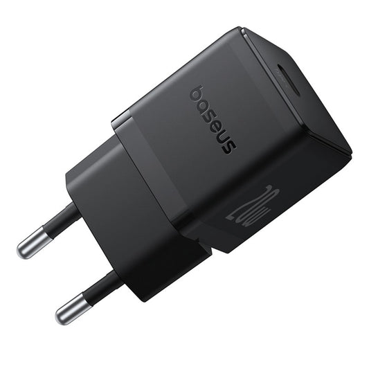 BASEUS Palm 1C 20W wall charger with USB-C 60W 1m cable - black