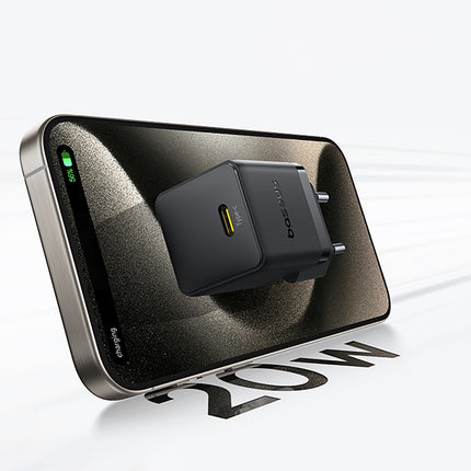 BASEUS Palm 1C 20W wall charger with USB-C 60W 1m cable - black – image 10