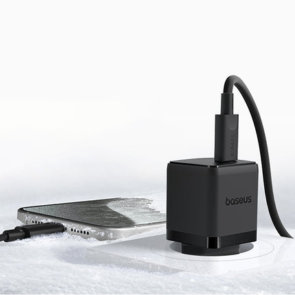 BASEUS Palm 1C 20W wall charger with USB-C 60W 1m cable - black – image 11