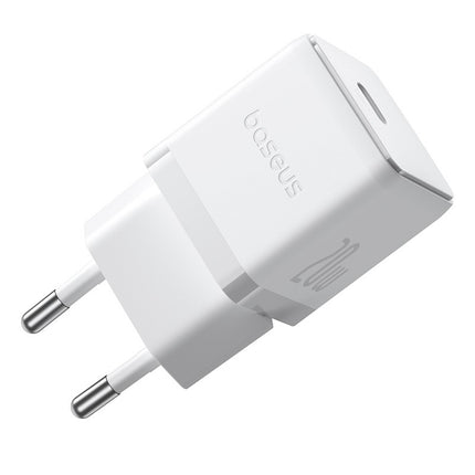 BASEUS Palm 1C 20W wall charger with USB-C 60W 1m cable - white
