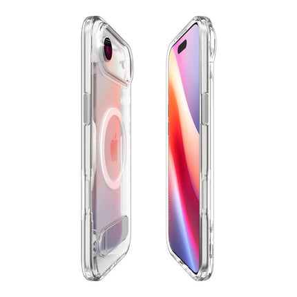 SPIGEN Protective case with stand for iPhone 17 Air Ultra Hybrid ''S'' MagSafe - transparent and white – image 5