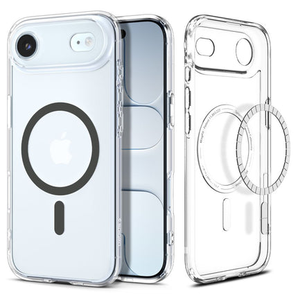 SPIGEN Protective case for iPhone 17 Air Ultra Hybrid MagSafe - transparent and gray