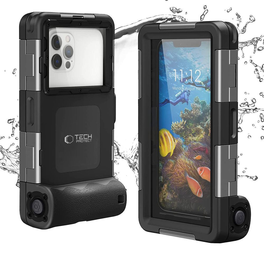 Tech-Protect Diving waterproof case for smartphones 4.7-6.7'' IPX8 up to 15 m - black – image 3