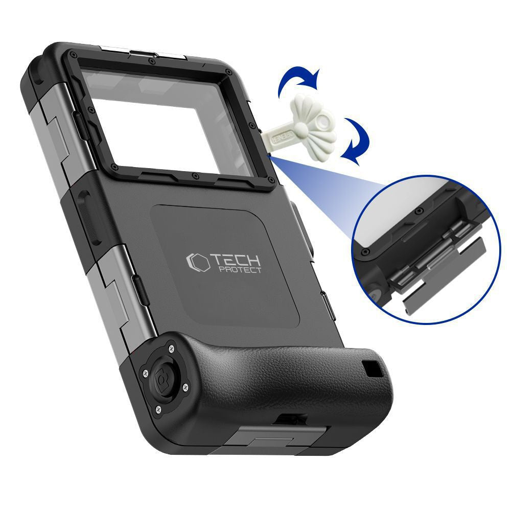 Tech-Protect Diving waterproof case for smartphones 4.7-6.7'' IPX8 up to 15 m - black – image 5