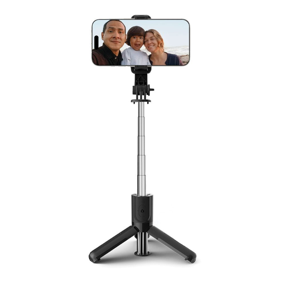 Tech-Protect Selfie stick stick tripod for photos Bluetooth tripod up to 72cm - black – image 8