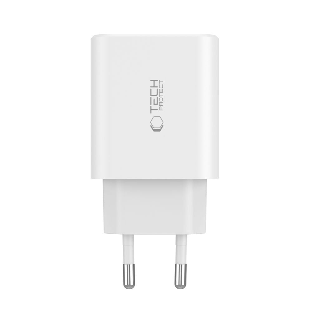 Tech-Protect NC30W 2x USB-C USB-A 30W wall charger - black – image 2