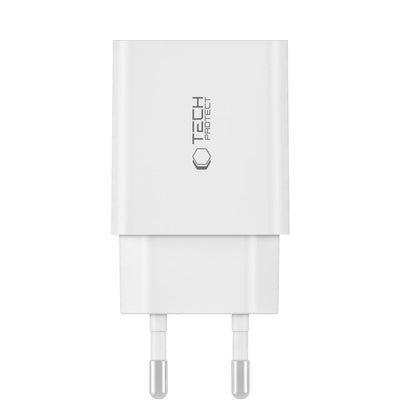 Tech-Protect C35W 2x USB-C wall charger with 35W USB-C cable - white – image 4