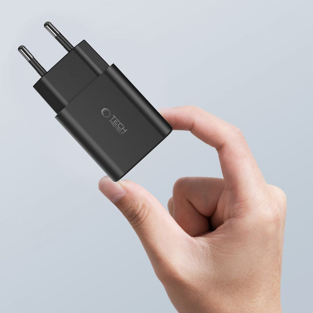 Tech-Protect C35W 2x USB-C wall charger with 35W USB-C cable - white – image 7