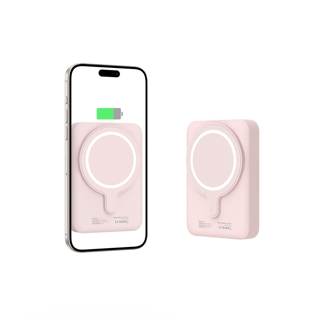 Tech-Protect PB11 10000mAh 15W MagSafe magnetic powerbank with USB-C cable - pink – image 4