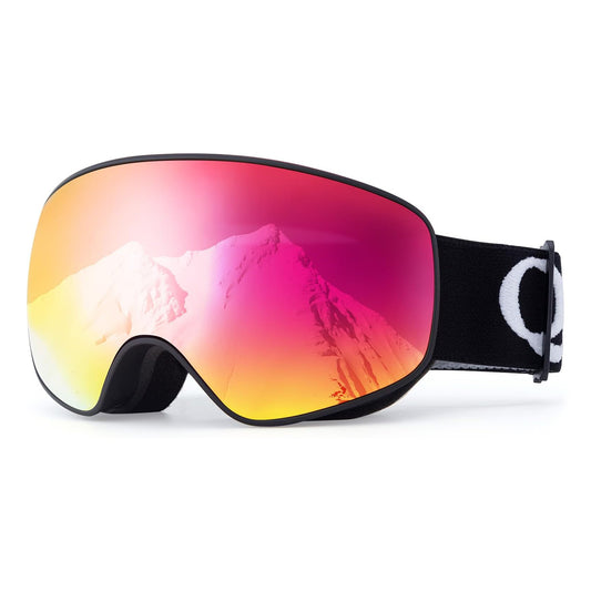 Qunature Children's anti-fog UV400 M/L ski goggles - black