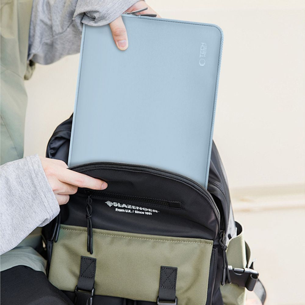 Tech-Protect Neoslim cover bag for laptop tablet 13-14'' + case for accessories - blue – image 7